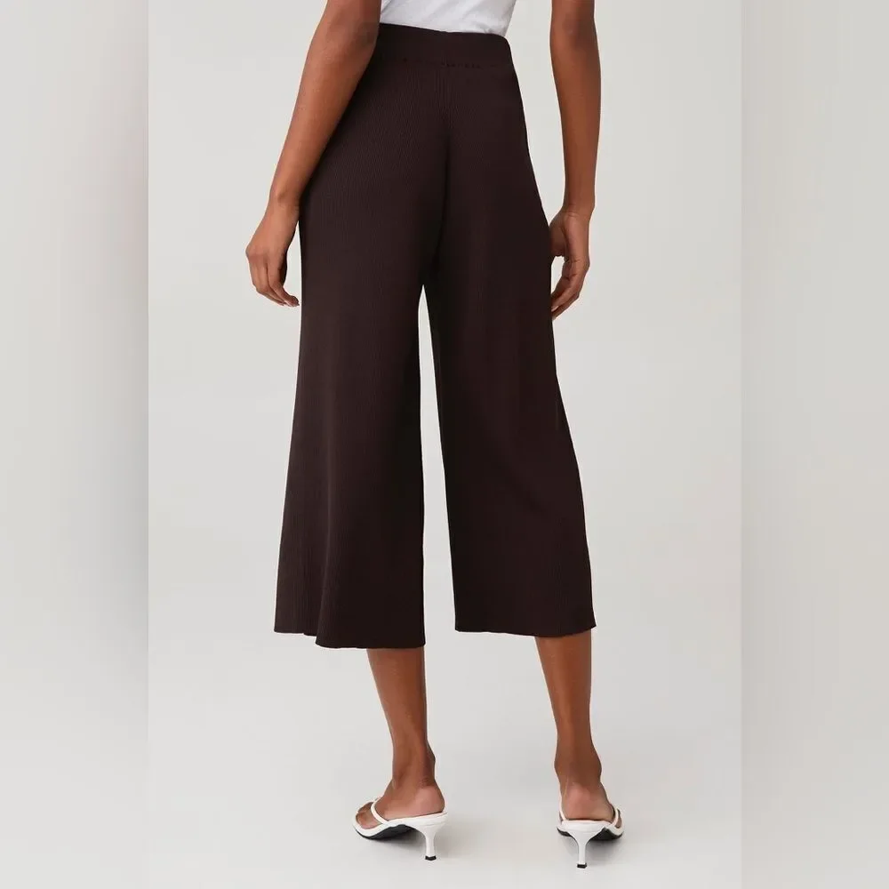 NWT MINKPINK SAMIRA RIB KNIT CULOTTE crop pants size Small